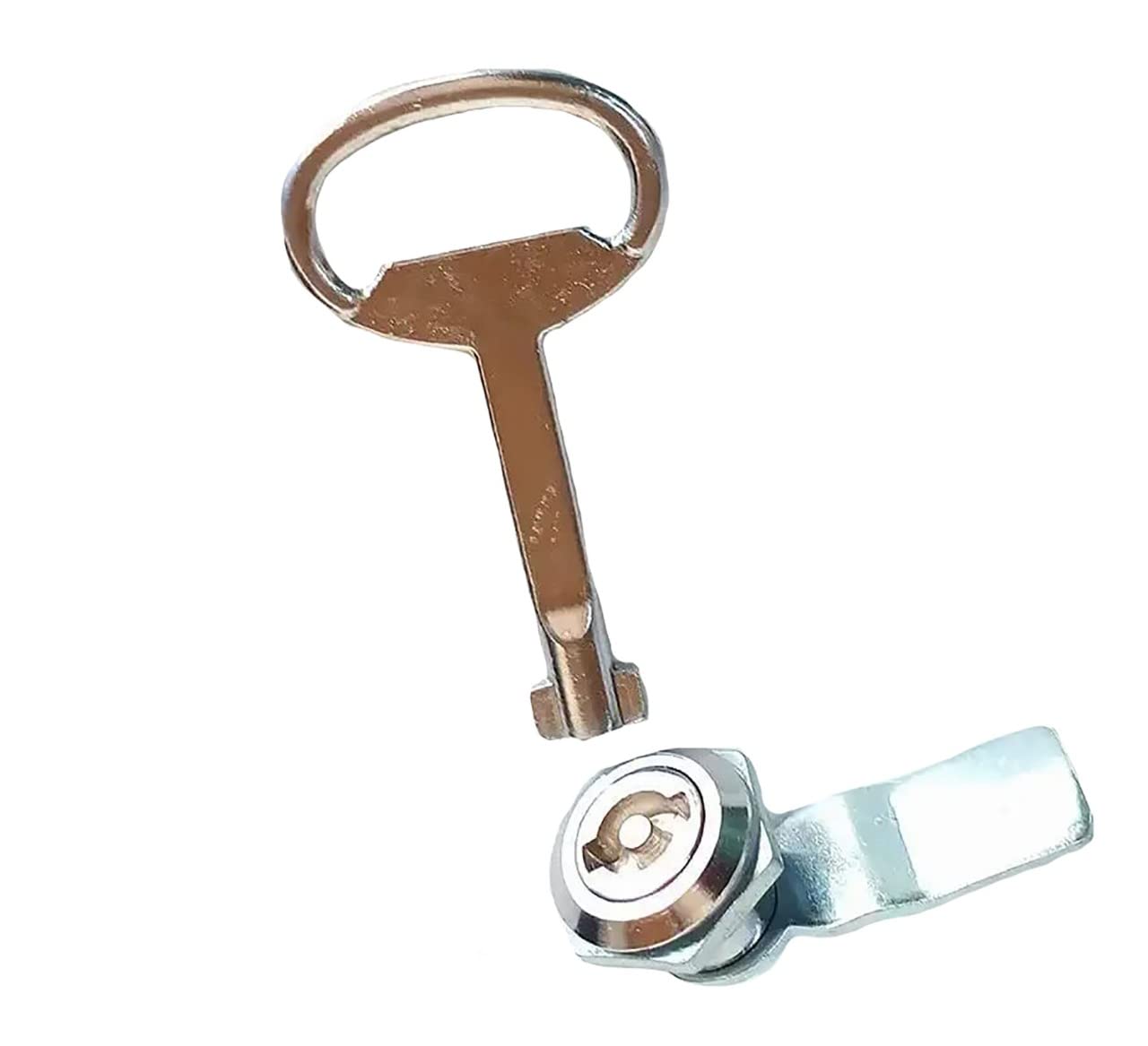 Panel Lock with Key Zinc Chrome Material Electric Control Panel Lock with Key for Multipurpose