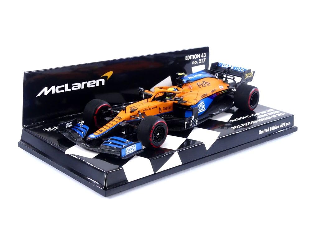 ミニチャンプス1/43　2021 ノリス Amazon | Minichamps 1/43 マクラーレンMCL35M ノリス ロシア