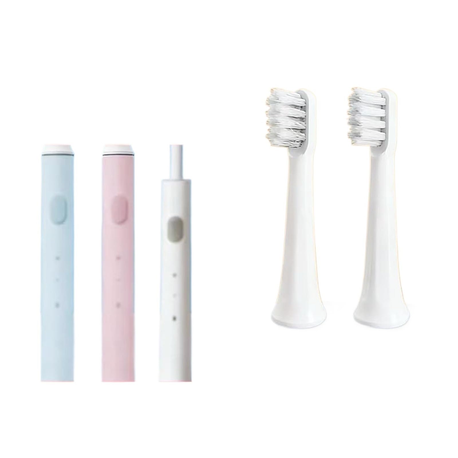 30 cabezales de cepillo, compatible con Xiaomi, T100 | Juego de recambios de plástico para adultos, para limpieza diaria y sustitución rutinaria(T100-30pcs)