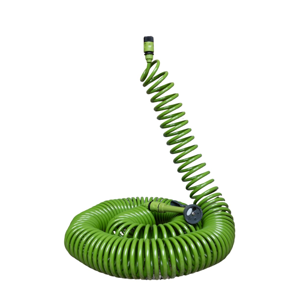 Kinzo Spiral Garden Hose Set 30M - Tubo da giardino ad avvolgimento automatico - incl. testina di spruzzo