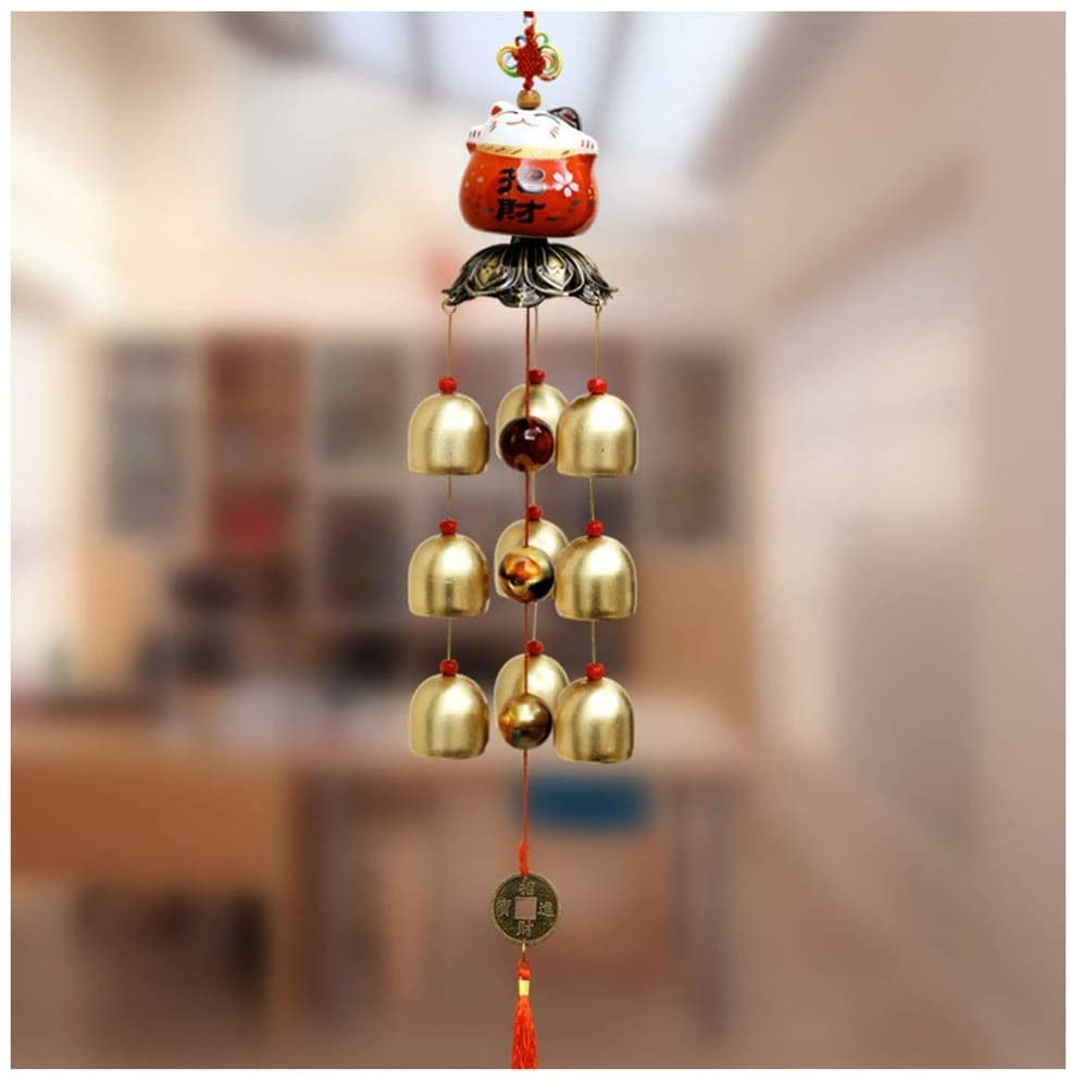 Carillons éoliens S3YT8U cloche à vent pour décoration cour et fenêtres