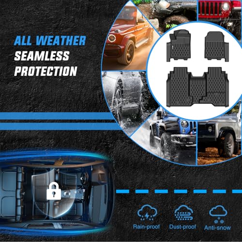 Image of Nilight TPE Floor Mats for Chevy Chevrolet Silverado EV WT Only