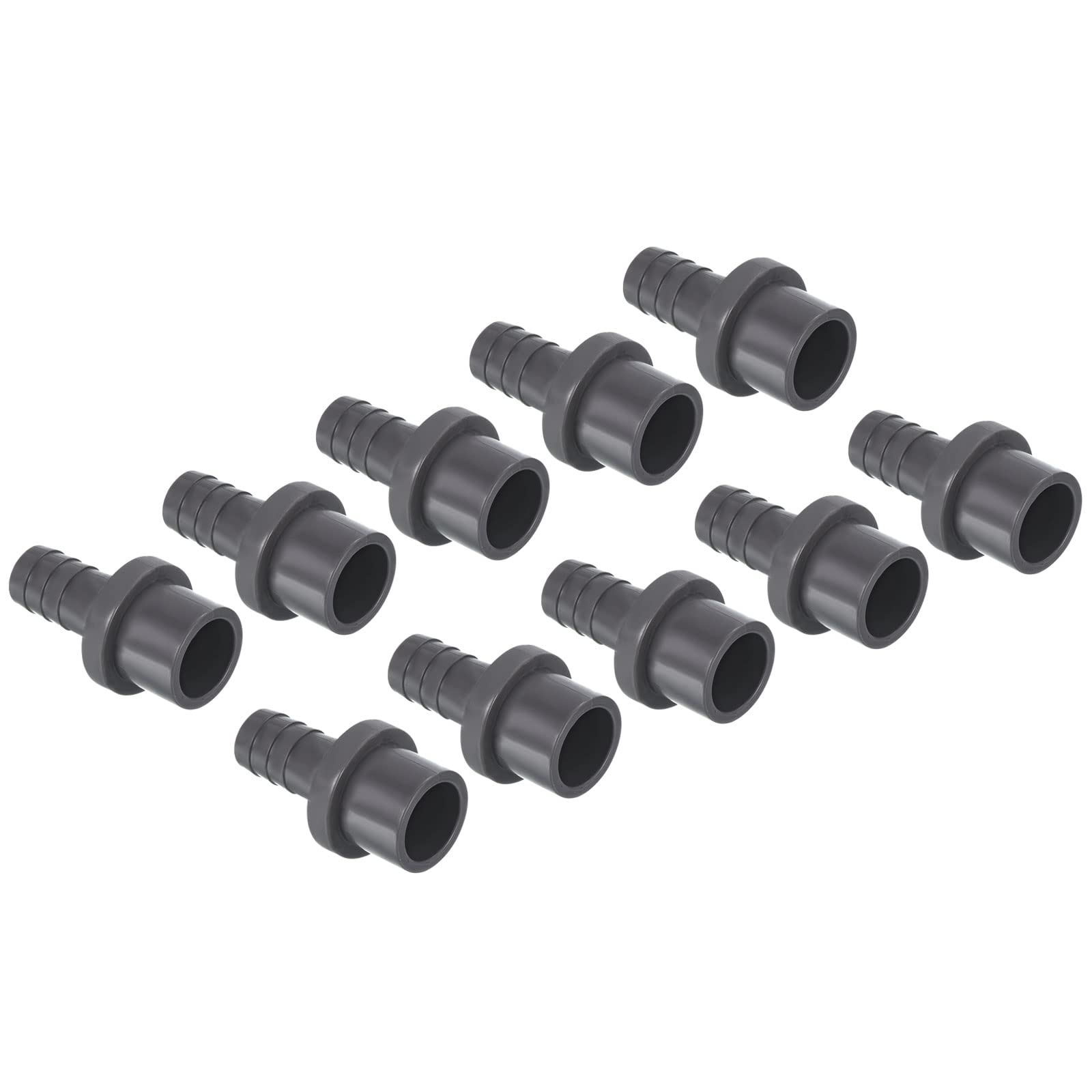 PATIKIL UPVC Reductor Tubo Montaje 32mm OD 25mm Púas, 2 Paquetes Rectos Acoplamientos Adaptador Conector, Gris — view 10
