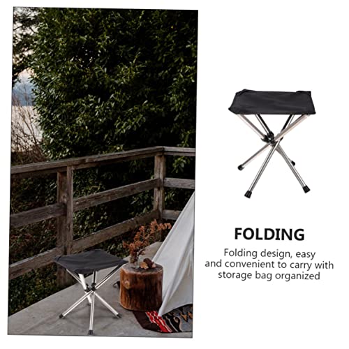 Tabouret de camping pliant et mini chaise extérieur pour camping et plage - 5