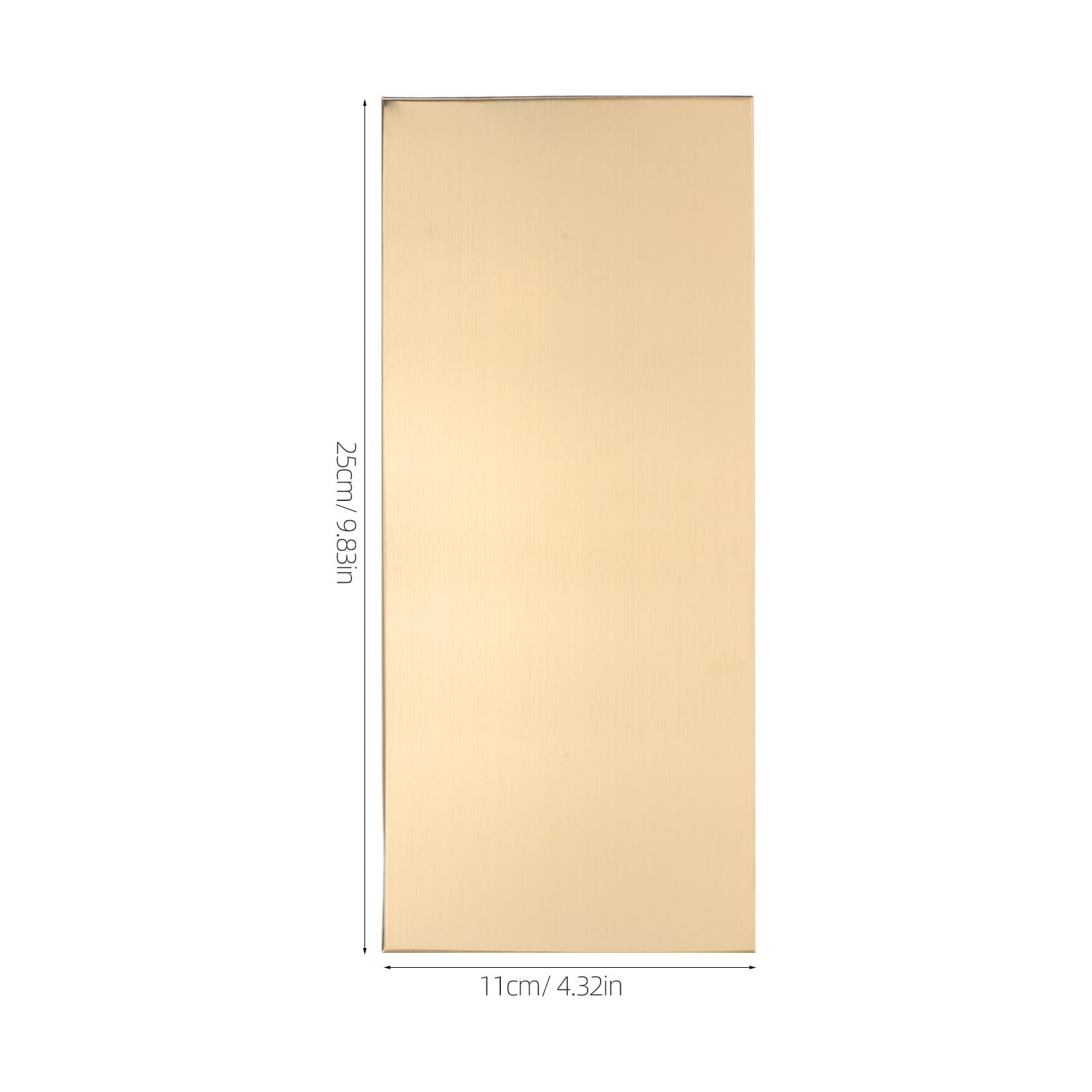 Placas Adhesivas Metálicas para Puertas 25X11 CM Acero Inoxidable Cepillado Dorado 2 Unidades Placas para Grabar Letreros Autoadhesivos para Oficina Hotel Escuela y Hospital