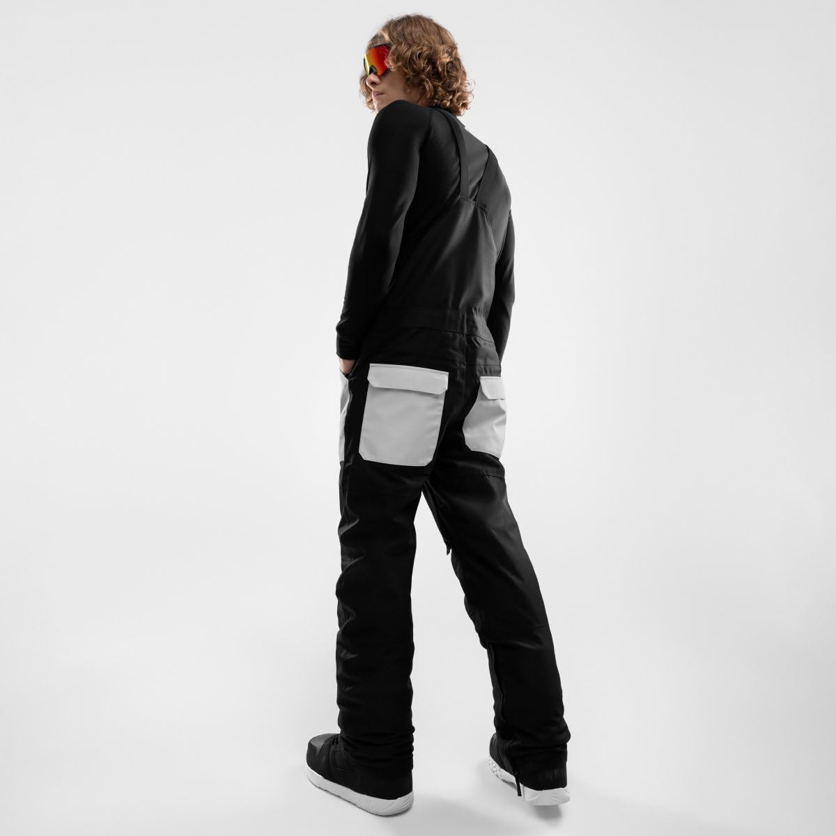 SIROKO - Salopette da Snowboard B1 Keystone - XL - Nero/Grigio