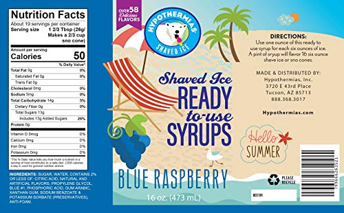 Hawaiian Shaved Ice or Snow Cone Syrups, 3 Pack, Pints, Multiple Flavors, 48 Fl. Oz