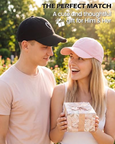 Image of American Trends Womens Baseball Caps Cute Heart Dad Hat, Adjustable Cotton Unisex Cap for Workout, Golf & Everyday Wear