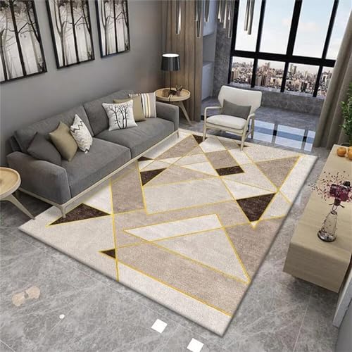 Tapis chat design géométrique super doux pour salon et entrée - 2
