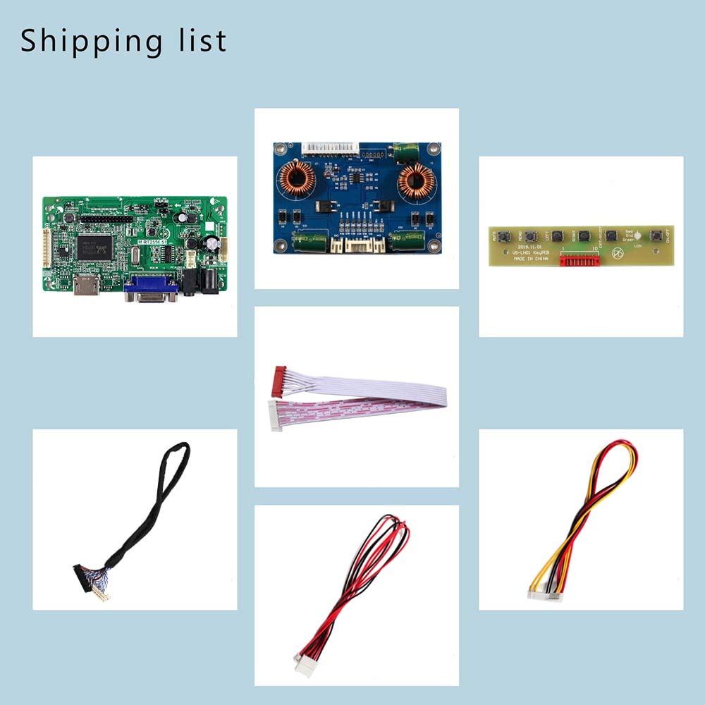VSDISPLAY Placa controladora LCD VGA H/D para LM240WU6-SDA1 de 24 pulgadas