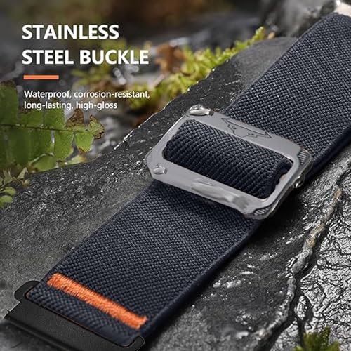 Correa deportiva de nylon elástico 25 mm para smartwatch miniatura 3