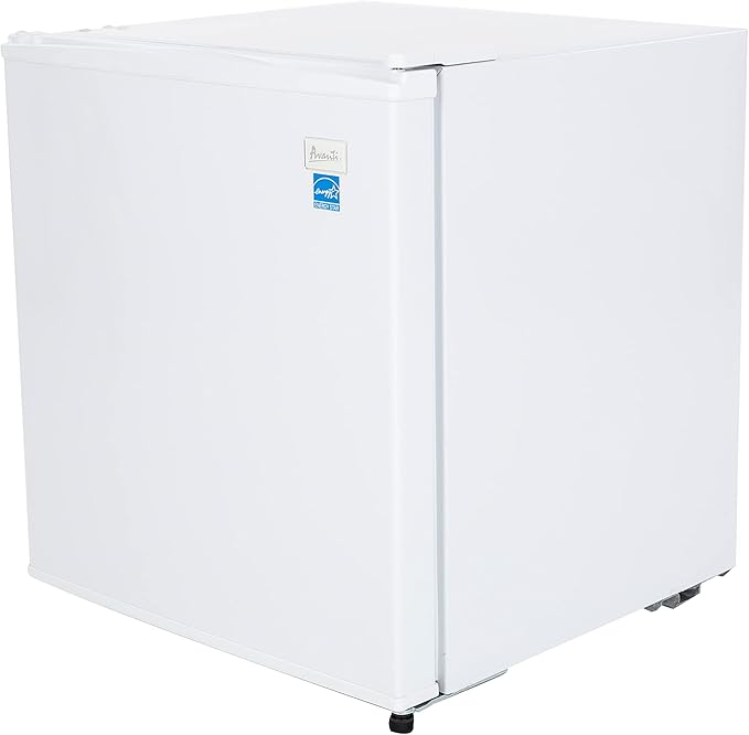 Avanti Mini Fridge Compact Refrigerator for Home Office or Dorm, Features Compressor Cooling Single Reversible Door Removable Shelves Automatic Defrost and Adjustable Temp Control, 1.7-Cu.Ft, White on Fridge.com