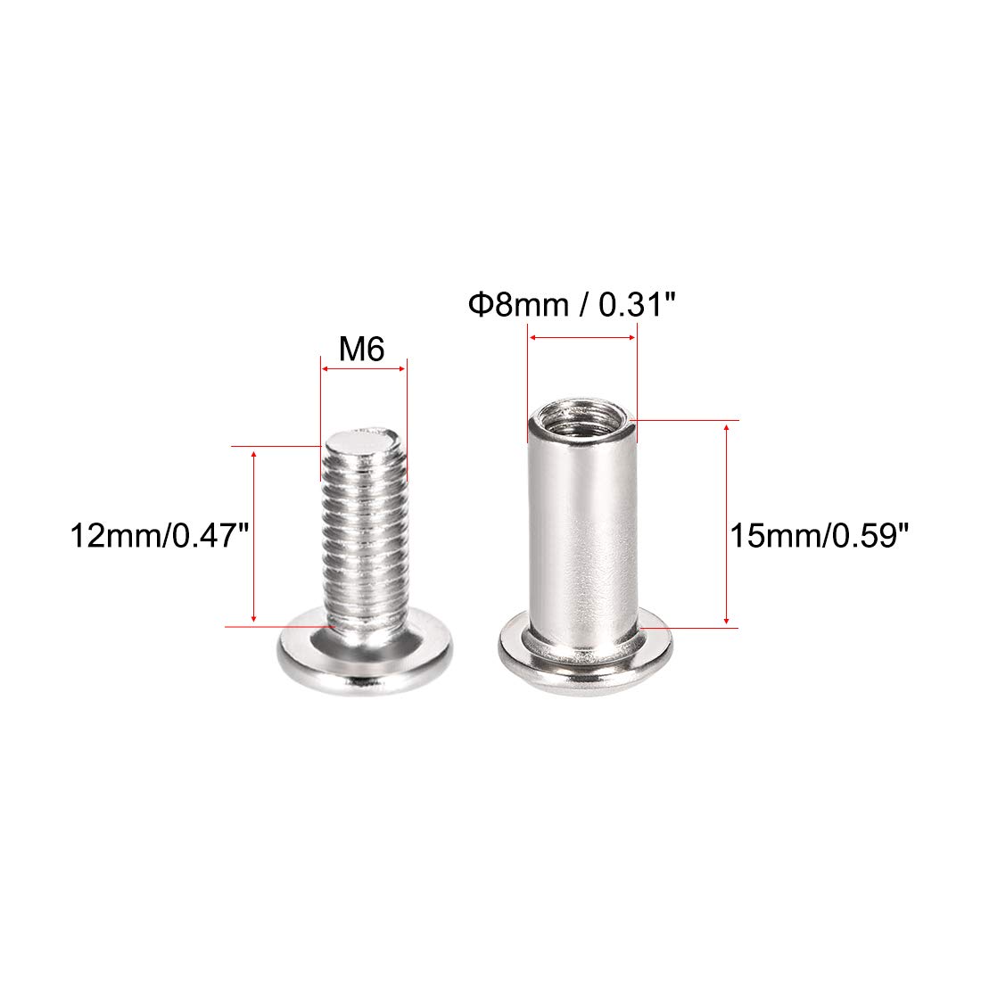 M6 Binding Screws - Leather, Crafts & More -2