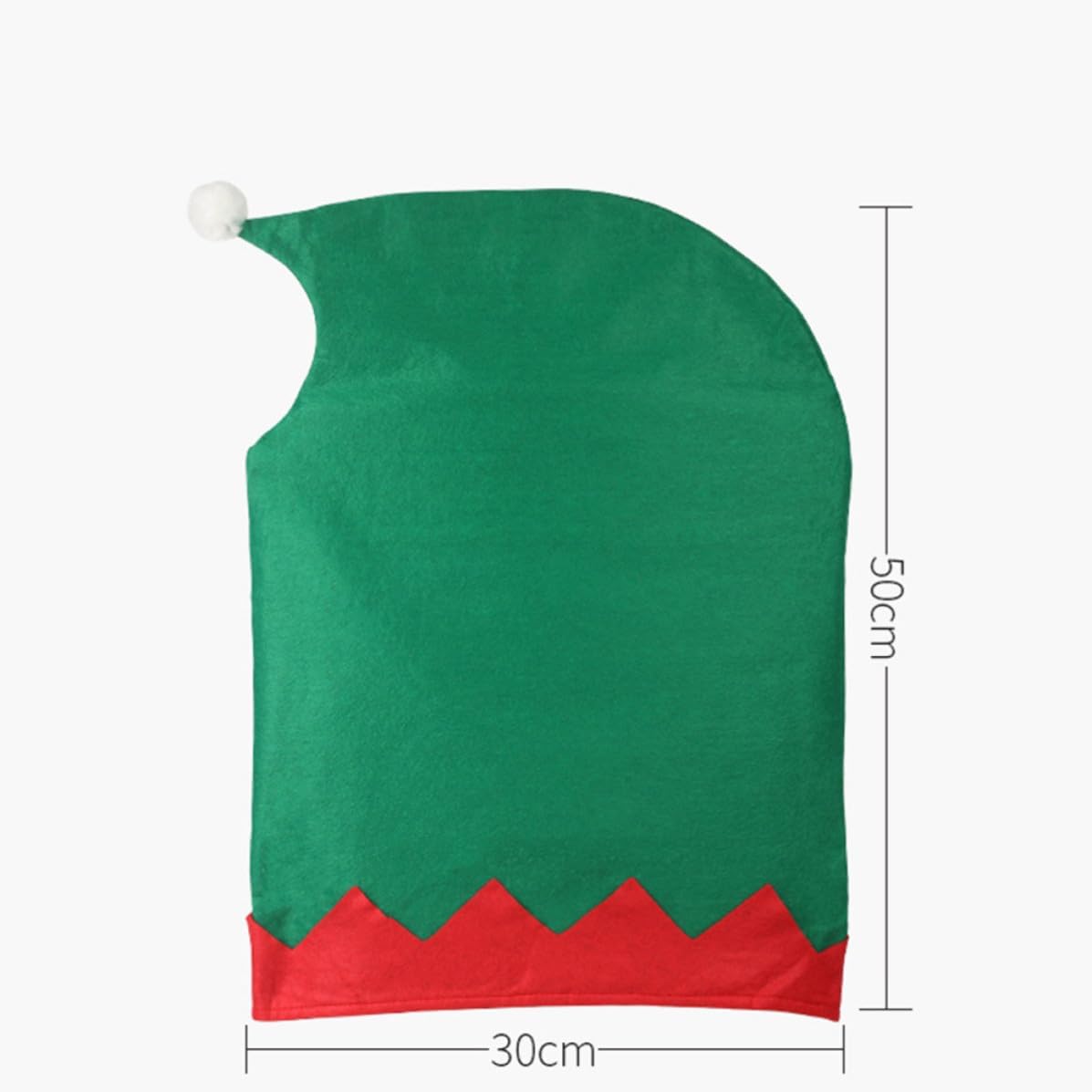 6pcs Christmas Chair Cover Xmas Reusable Non-Woven Dining Chairs