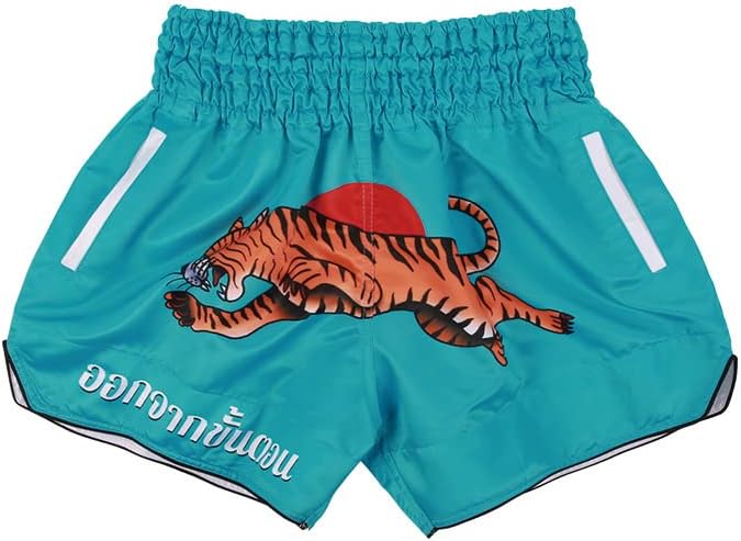 Muay Thai Shorts Kickboxing Shorts Gym Boxing Unisex MMA Shorts Training Workout Trunks with Pocket 3XL