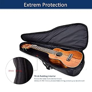 Generic Housse de transport pour ukulélé ténor de 26 », sac à dos Oxford imperméable avec bandoulière réglable, poignées… - Les Beatles, Paul McCartney, John Lennon, RIngo Starr, George Harrison Generic Housse de transport pour ukulélé ténor de 26'', sac à dos Oxford imperméable avec bandoulière réglable, poignées… – Image 4