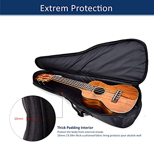 Generic Housse de transport pour ukulélé ténor de 26 », sac à dos Oxford imperméable avec bandoulière réglable, poignées… - Les Beatles, Paul McCartney, John Lennon, RIngo Starr, George Harrison Generic Housse de transport pour ukulélé ténor de 26'', sac à dos Oxford imperméable avec bandoulière réglable, poignées… – Image 5