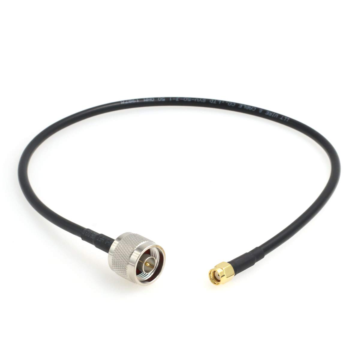 N maschio a RP-SMA maschio connettore RG58/U 50 ohm cavo di prolunga coassiale a bassa perdita per radio a antenna (10M)