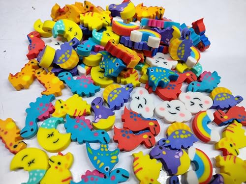 Image of 25 PCS Multi-Color Cartoon Eraser Set Box | School & Artist Eraser | Stylish Designer Gift Set (QW3)