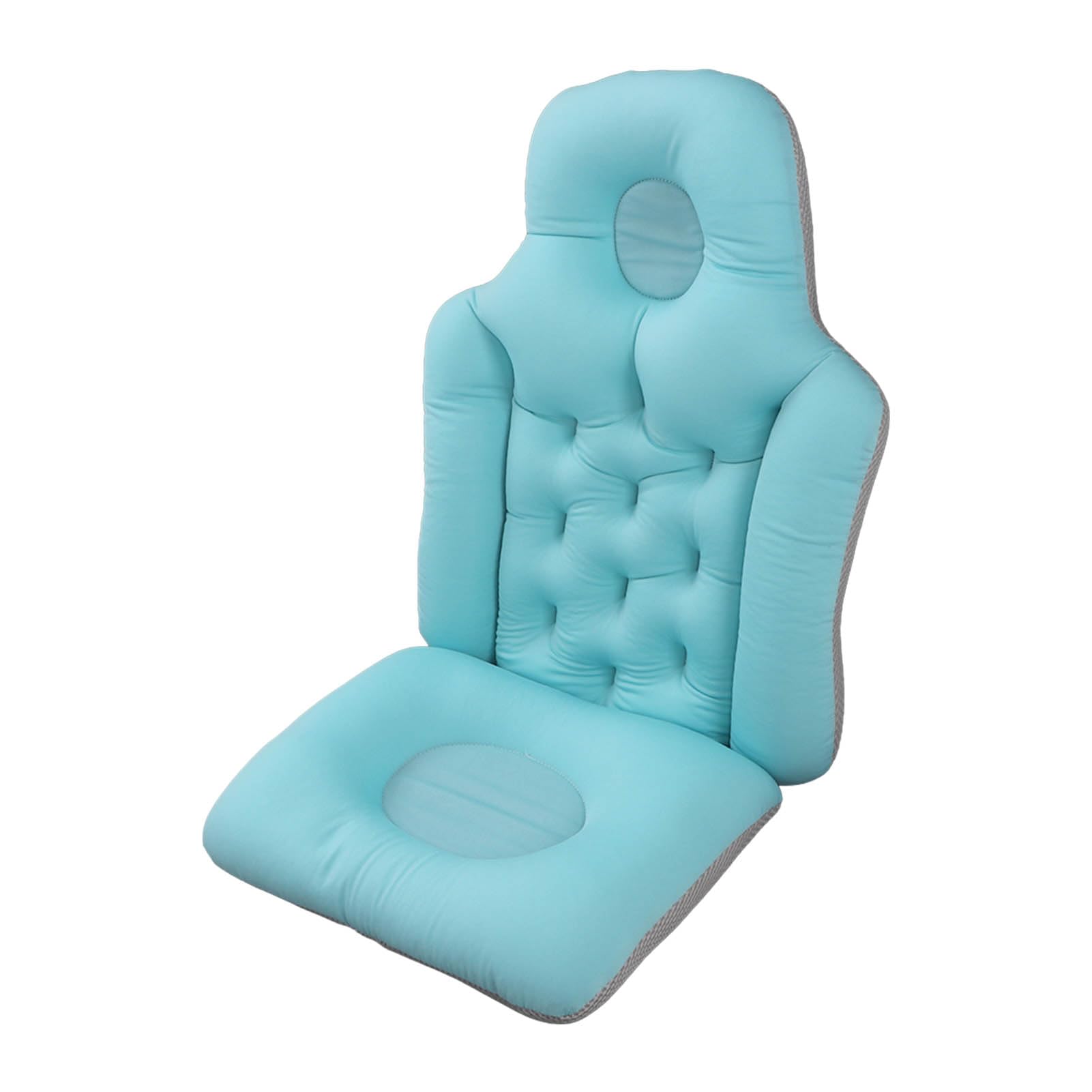 Cojín para Bañera, Suave, Elástico, de Secado Rápido, Extraíble, Lavable, Almohada de Baño para SPA para Baño para Adultos (Azul)
