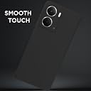 Pikkme Back Cover for Realme P3 5G | Camera Protection Shockproof Soft Matte Silicone Bumper Case (Black) gallery image