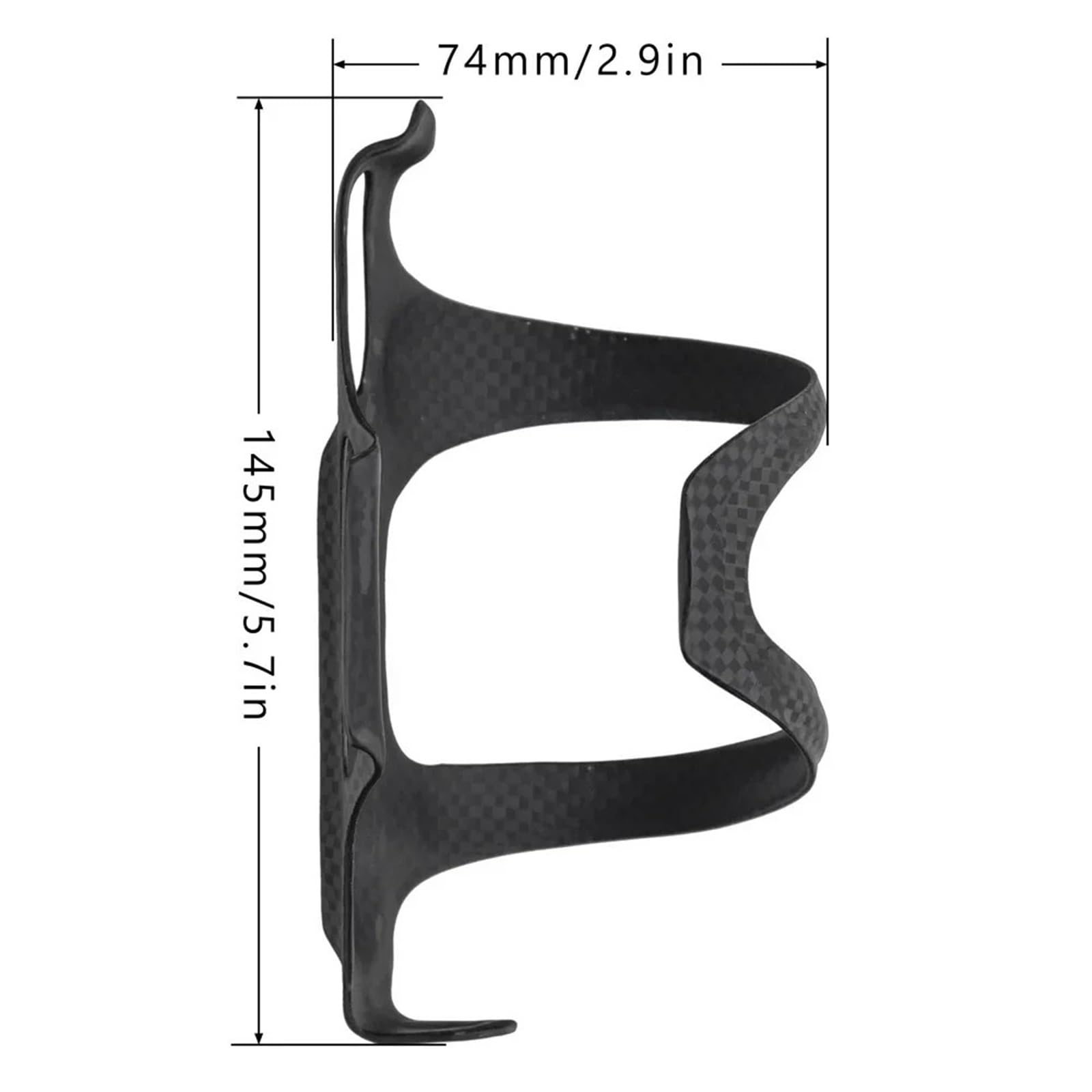 Genérico Jaula De Botella De Agua De Bicicleta Ultraligera De Fibra De Carbono, Soporte Ligero For MTB Road 2PCS