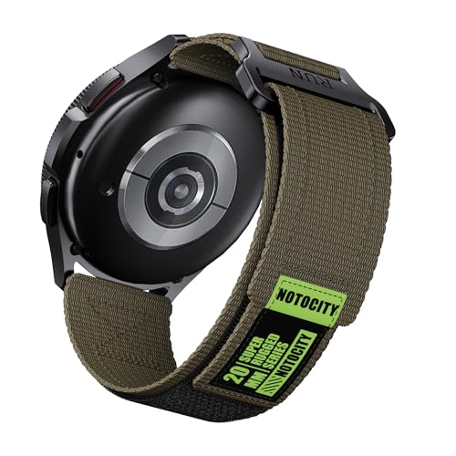 Correa Nylon 20mm Compatible Galaxy Watch 6/5/4 Army Green miniatura 1