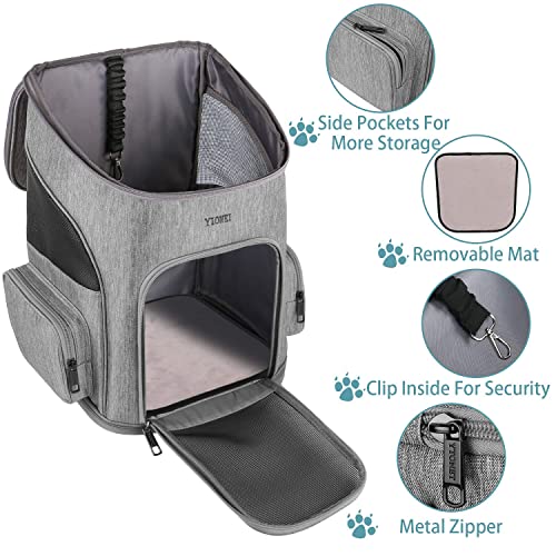 Cat Backpack Carrier, Cat Carrier Backpacks for Small Cats Dogs, Ventilated Pet Backpack with Safety Straps for Travel… - Image 3