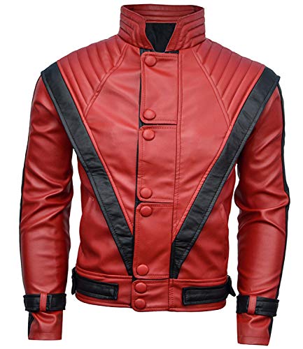 Party&Dance wear - Red & Black leather Jacket - FAUX Leather - Singer Cosplay2