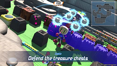 Super Bomberman: R 2 (Switch), videojuego de laberintos y acción arcade 3