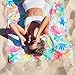 Dock & Bay Beach Towel - Quick Dry, Sand Free - Compact, Lightweight - 100% Recycled - Includes Bag - Aloha Glow - Large (160x90cm, 63x35)