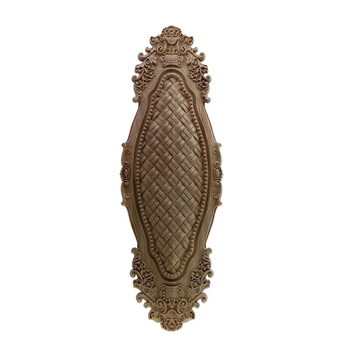 Drewniane rzeźbione listwy aplikacje drzwi serce drewniana aplikacja rzeźbiony narożnik vintage akcesoria do dekoracji wnętrz drzwi ściana meble dekoracja naklejka 80 cm x 26,5 cm
