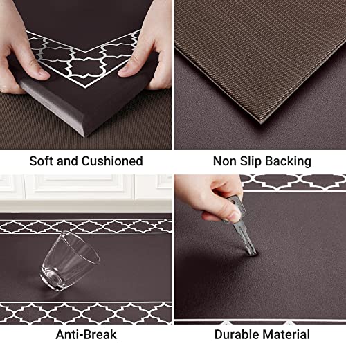 Mattitude Kitchen Mat [2PCS] Cushioned Comfort AntiFatigue Mat Non