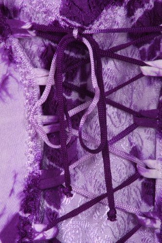Image of Sakkas Annabella Corset Bodice Handkerchief Hem Dress