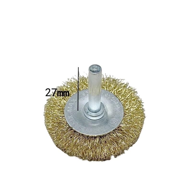 Tarcze szczotkowe z drutu, Zestaw szczotek garnkowych ze szczotką drucianą do usuwania polerowania w szlifierce matrycowej(Wheel Brush 65mm)