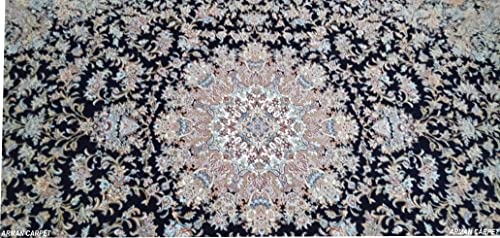 Image of High Density Export Quality Classical Pure Silk Carpet for Your Hall & Living Room 3 X 5 Feet (90x150 cm) Ivory Multi