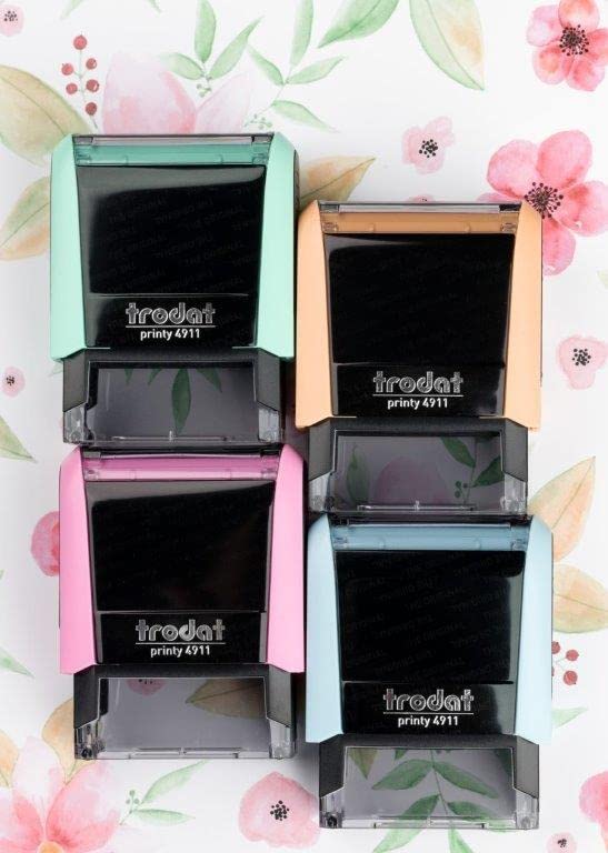 Timbro Autoinchiostrante Trodat Printy 4913 - Personalizzabile, 5 Righe, Impronta 58x22mm, Colore Fucsia, Inchiostro Nero Incluso - Foto 4