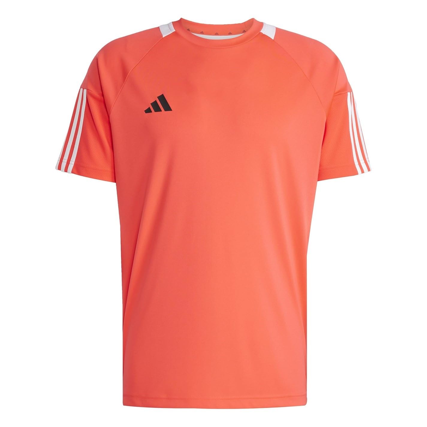 adidas Mens Classic 3 Stripe Sereno T-Shirt Lucid Red/White L