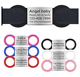 Slide-On Pet ID Tags, No Noise Collar Tags Made of Stainless Steel, Personalized Engraved Dog & Cat Tags, Silent On Collar Tags for Small Medium Large Breeds Pets