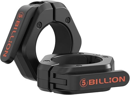 Abrazaderas olímpicas de barra de 2 pulgadas (par) collares de barra para levantamiento de pesas seguro, clips de peso de liberación rápida para