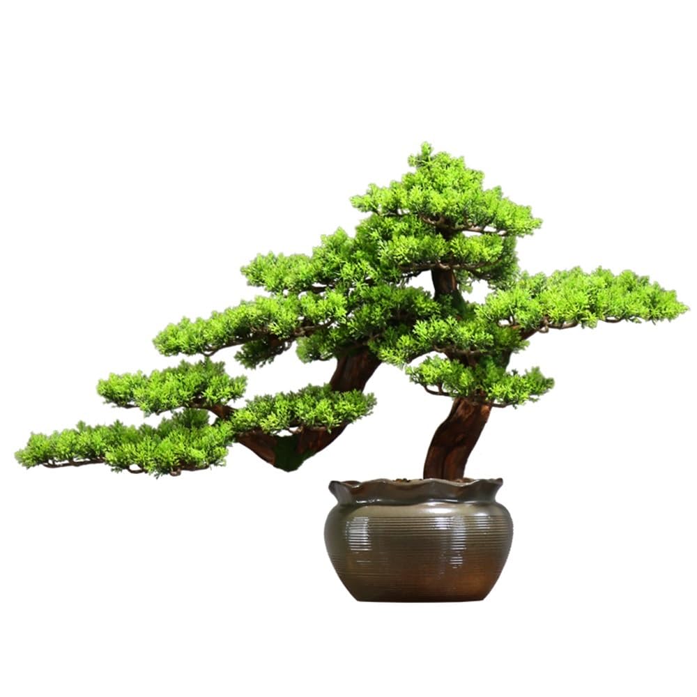 HCZKIUJY Bonsai Simulation Bonsai Fake Green Plants Potted Plants Office Study Decorative Ornaments Hotel High-grade Furnishings Plant