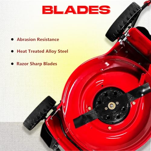 Image of RBD Petrol Power Lawn Mower with Rear Roller - 6HP 4-Stroke Heavy Duty Grass Cutting Machine with Rotary Grass Cutter Blade for Lawn, Garden & Farm Use, Smooth & Efficient Trimming, (20-Inches)