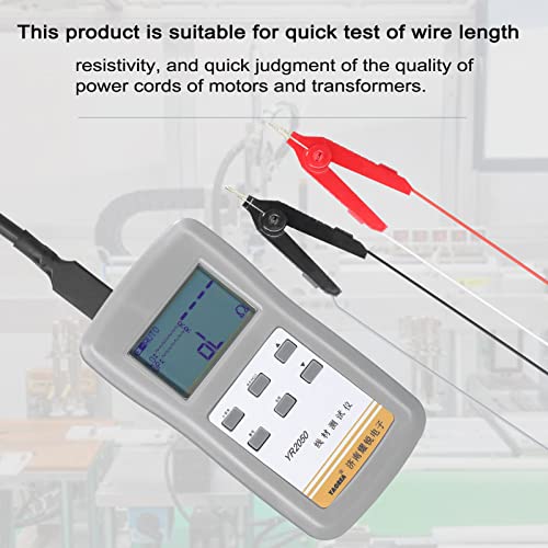 Image of Milliohm Meter, YAOREA YR2050 Handheld Portable High Accuracy 4-Wires Milliohm Meter Wireline Current Detecting Low Resistance Micro Resistance Meter Tester