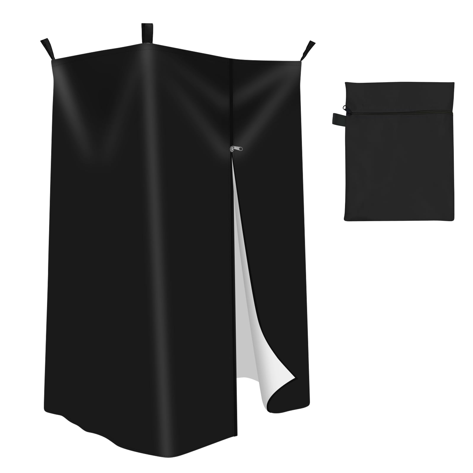 Aartner Vehicle Side Shower Tent Privacy Shower Tent, Privacy Shelter, Camping Portable Dressing Room for Camping Hiking Beach Toilet Bathroom, SUV Trailer Truck Tailgate Restroom (Black)