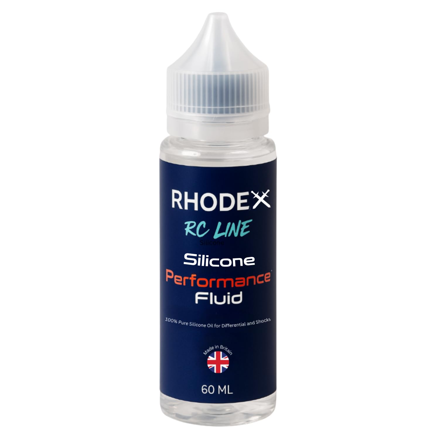 Rhodex RC Line 100% Silicone Shock Oil โ 300 cSt โ 60ml Premium RC Shock Absorber Oil โ For RC Cars, Trucks & Buggies โ Ultra Consistent Suspension Performance Made in UK โ image 1