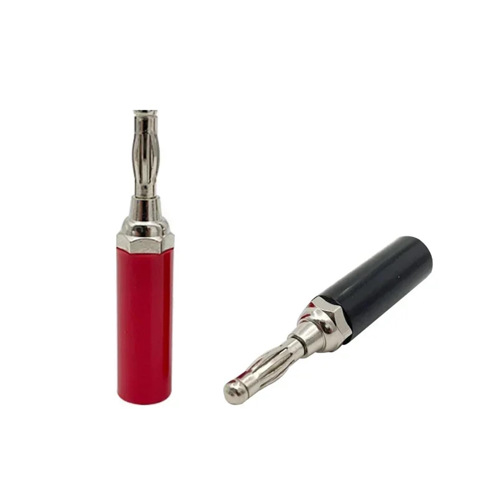 20/80/200 szt. 4 mm Kabel adaptera kabla audio Złącze głośnika Nikl/chromowanie terminal jack audio bananowy(5 Red 5 Black)