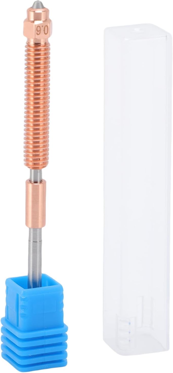 Quick Swap Nozzle Replacement for CREALITY Plus, Ti Alloy and Hardened Steel, High Speed Printing Compatible with Multiple Filaments 0.6mm (0.6mm)