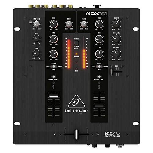 Behringer PRO MIXER NOX101 Premium 2 Channel DJ Mixer with Full VCA-Control and Ultraglide Crossfader