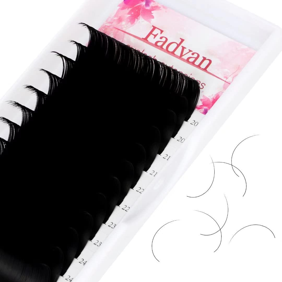Easy Fan Lashes Self Fanning Volume Russian Eyelash Extensions 0.05D Curl Mixed 8-14mm Automatic Blooming Volume Easy Fan Lashes FADVAN(0.05-D-814) — view 10