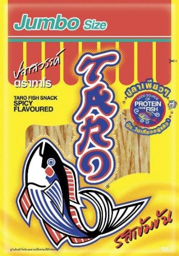 Taro Fish Snack Spicy Flavoured 48 g. (Jumbo size) SO YUMMY